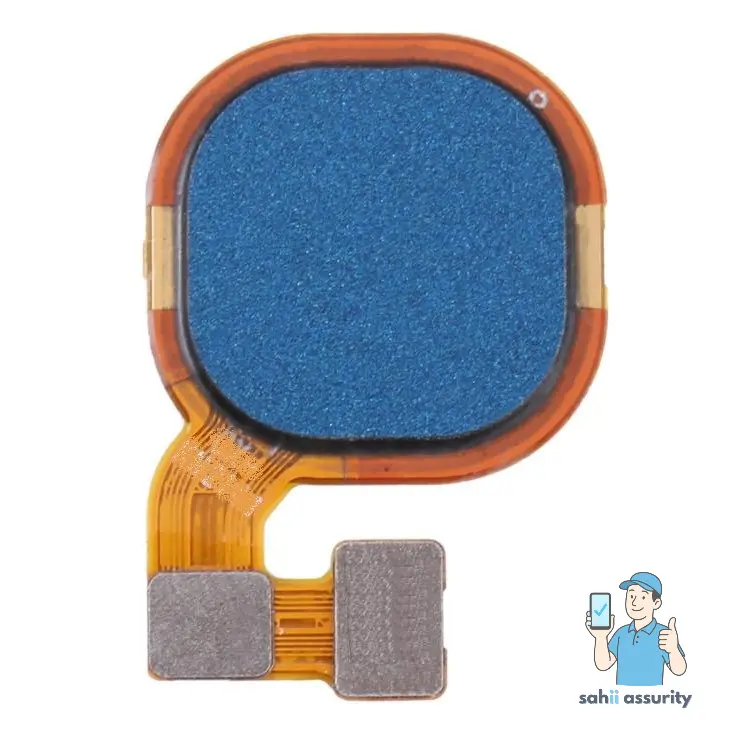 Fingerprint Sensor with Flex Cable for Infinix Hot 8 Light Blue